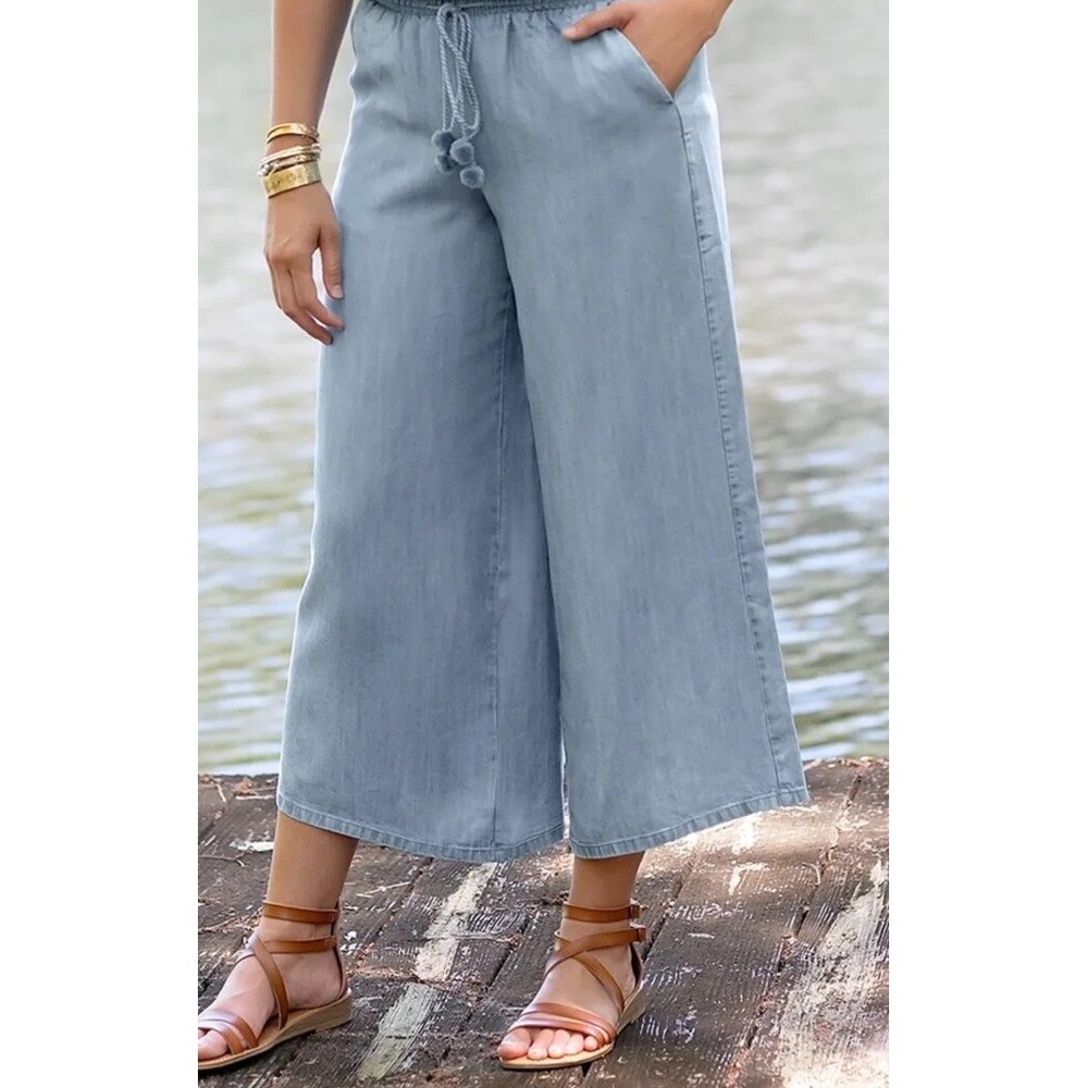 Matilda Jane Womens Lets go together over and over crop pants size Small New
